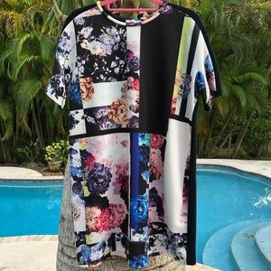 Floral Graphic T-Shirt Dress